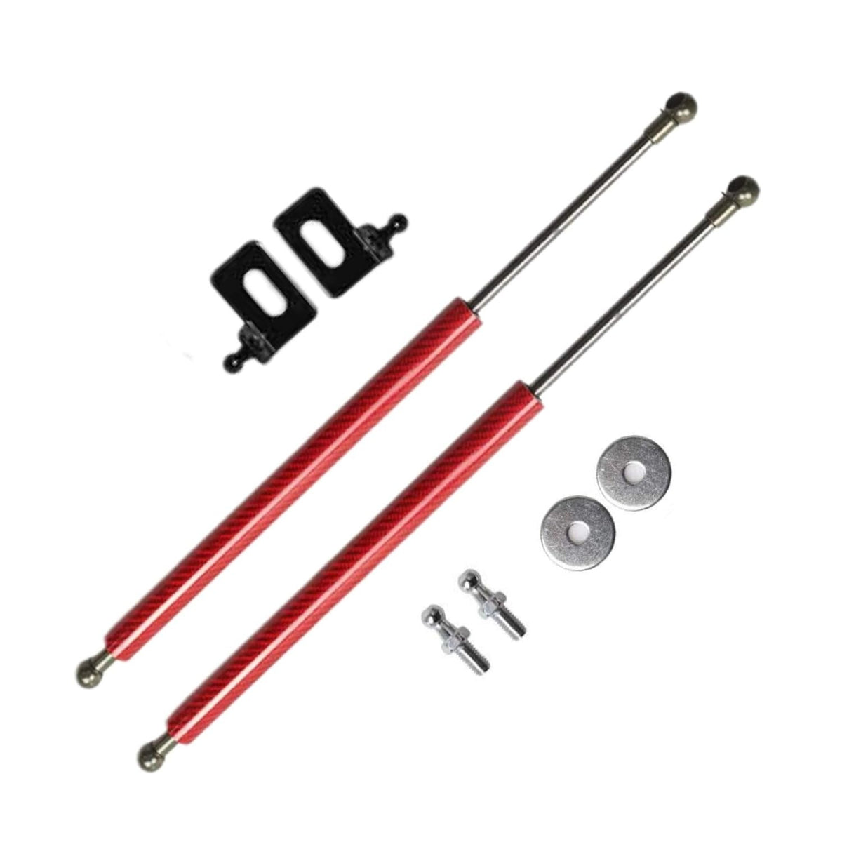 Matt Black Bonnet Hood Lift Support Damper Kit DAMPE039 for 1996-2000 Honda 3D 4D Civic EK3 EK4 EK9 - KUDUPARTS