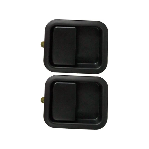 Metal Door Handles Outside Exterior Front LH & RH Pair Set 55176382AE 55076222 55176383AE 55076222 for Jeep Wrangler - KUDUPARTS