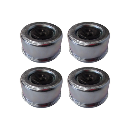 OD 2.72" 4 Pcs Grease Cap With Rubber Plug 21-43-1 for Trailer Axles E-Z Lube Spindle