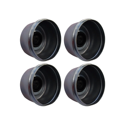 OD 2.72" 4 Pcs Grease Cap With Rubber Plug 21-43-1 for Trailer Axles E-Z Lube Spindle