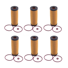 6 Pieces Oil Filter FT4Z-6731-A KU2Z-6731-A for Ford Edge F-150 Fusion Lincoln Continental MKX MKZ Nautilus 2015-2019