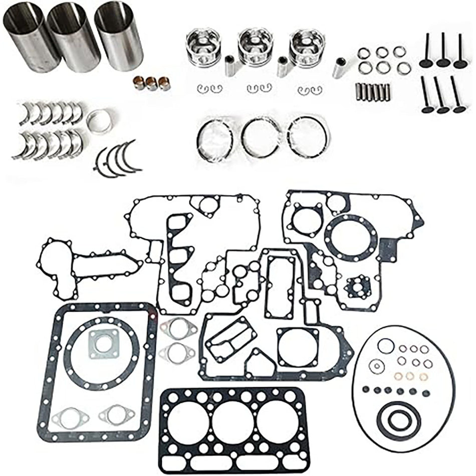 Overhaul Rebuild Kit for Kubota Engine D1402 D1402DI Bobcat Loader 643 Excavator 225 325