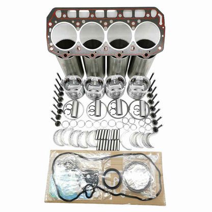 Piston Ring Liner Gasket Bearing Kit For Yanmar Engine 4TNV98T 4TNV98C For Forklift Excavator Loaders
