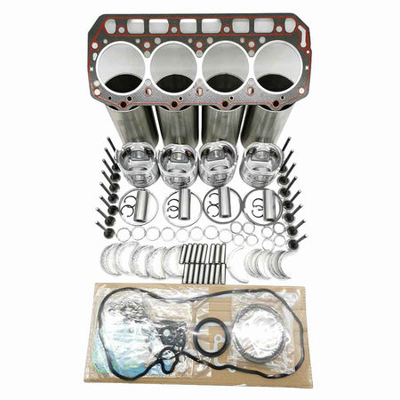 Piston Ring Liner Gasket Bearing Kit For Yanmar Engine 4TNV98T 4TNV98C For Forklift Excavator Loaders