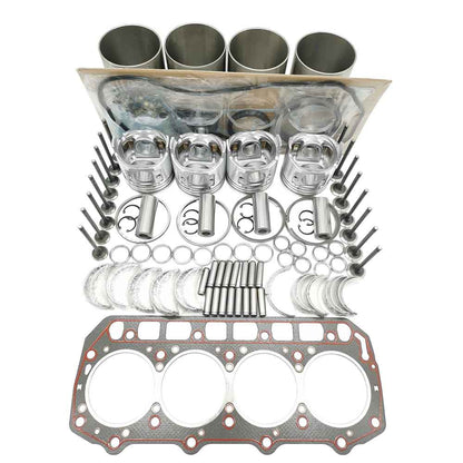 Piston Ring Liner Gasket Bearing Kit For Yanmar Engine 4TNV98T 4TNV98C For Forklift Excavator Loaders