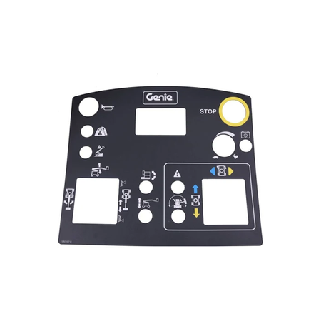 Platform Control Panel Decal 1257157GT 1257157 for Genie Boom Lift Z-33/18 - KUDUPARTS