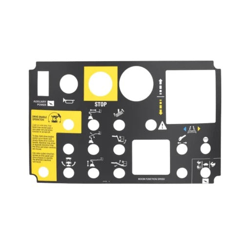Platform Control Panel Decal 52436GT 52436 for Genie Boom Lift Z-34/22N Z-34/22 DC Z-34/22 Bi-Energy - KUDUPARTS
