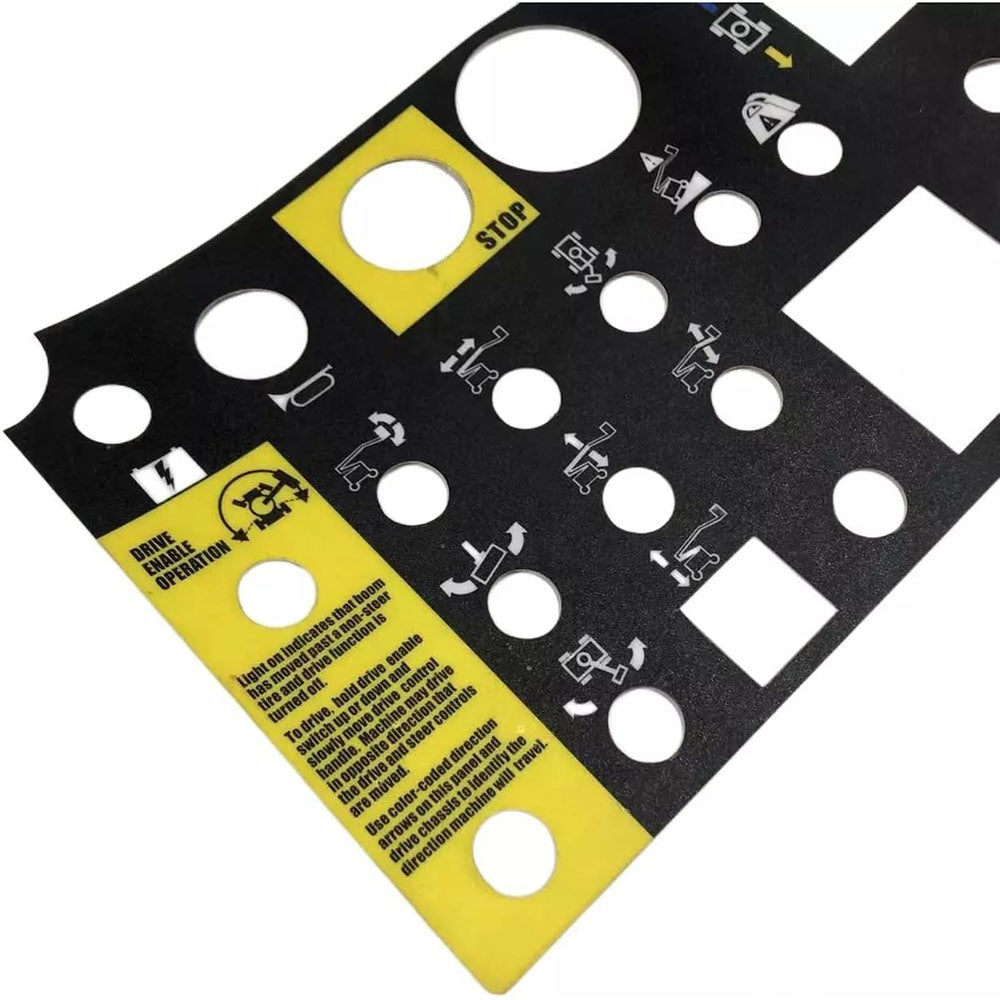Platform Control Panel Decal 72081GT 72081 for Genie Boom Lift Z-34/22N Z-34/22 DC Z-34/22 Bi-Energy Z-30/20N