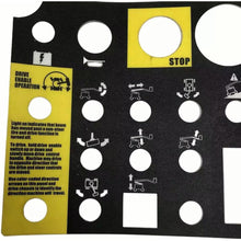Platform Control Panel Decal 72081GT 72081 for Genie Boom Lift Z-34/22N Z-34/22 DC Z-34/22 Bi-Energy Z-30/20N