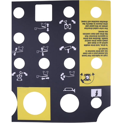 Platform Control Panel Decal 72081GT 72081 for Genie Boom Lift Z-34/22N Z-34/22 DC Z-34/22 Bi-Energy Z-30/20N