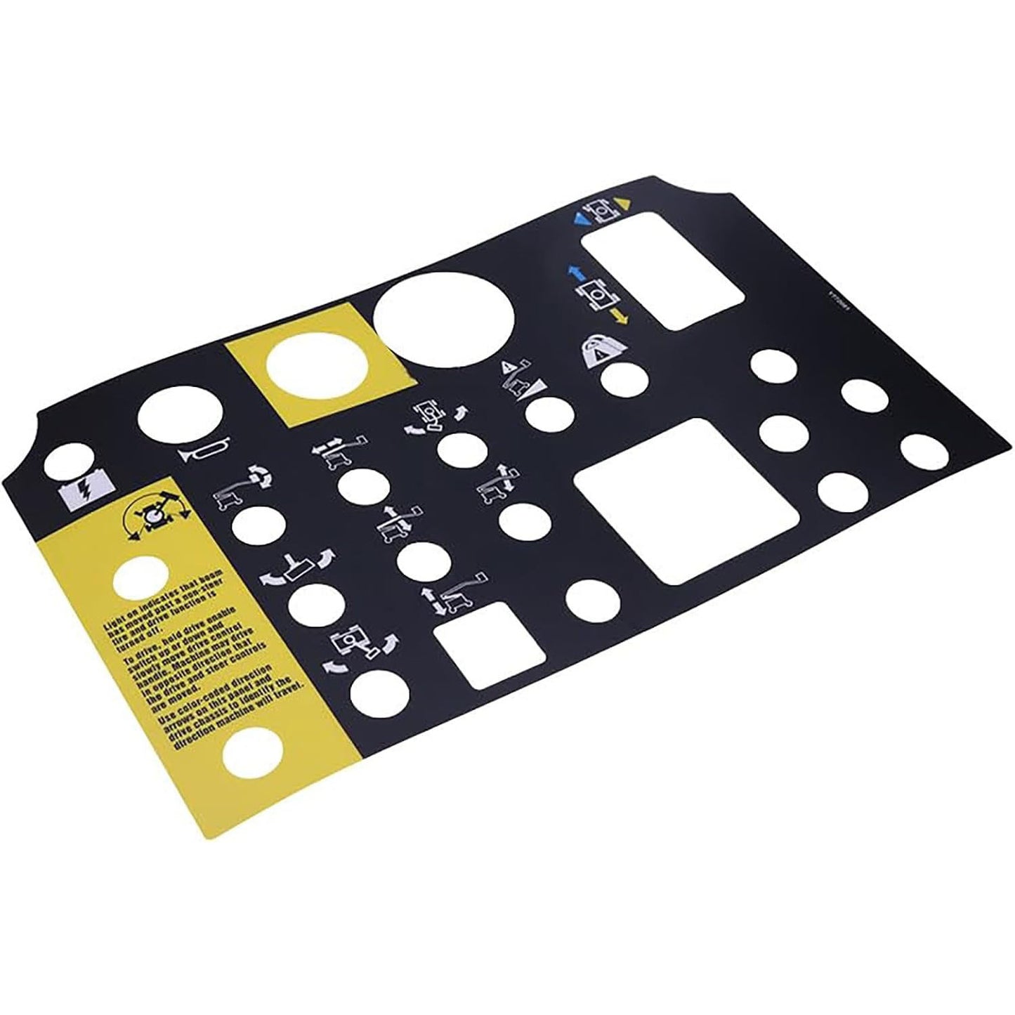 Platform Control Panel Decal 72081GT 72081 for Genie Boom Lift Z-34/22N Z-34/22 DC Z-34/22 Bi-Energy Z-30/20N