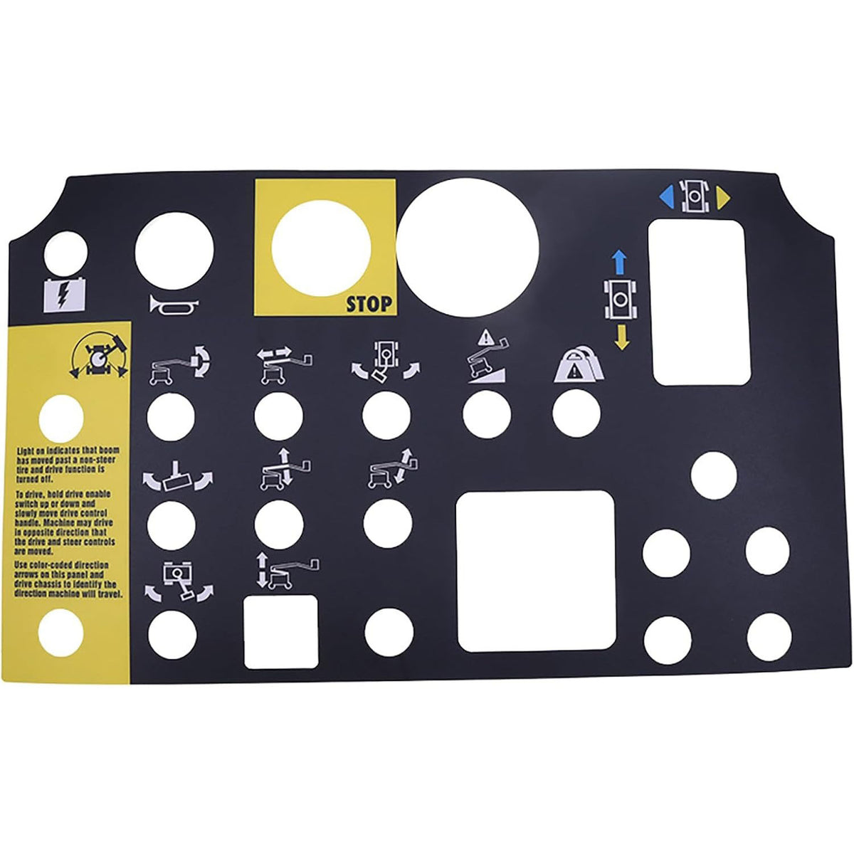 Platform Control Panel Decal 72081GT 72081 for Genie Boom Lift Z-34/22N Z-34/22 DC Z-34/22 Bi-Energy Z-30/20N - KUDUPARTS