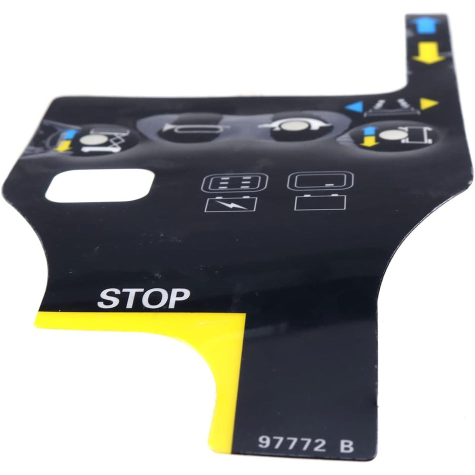 Play Control Box Overlay Decal 97772 97772GT for Genie GS-1530 GS-1532 GS-1930 GS-1932 GS-2032 GS-2046 GS-2632 GS-2646 GS-2668 GS-3232 GS-3246 GS-3268