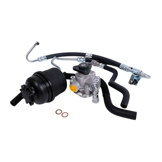Power Steering Pump & Hoses & Reservoir With Cap 32-41-6-851-217 for BMW 325i 330i 325Ci 330Ci 2001-2006 - KUDUPARTS