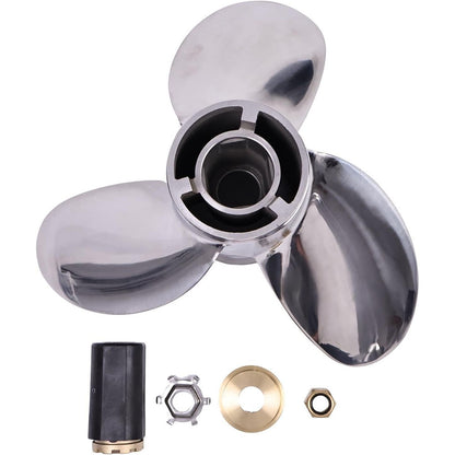 14 5/8 x 25 Pitch Right Tempest Plus Propeller Impeller 48-8M0151386 for Mercury Outboard 135-400HP Command Thrust 90-115HP Alpha Bravo One - KUDUPARTS