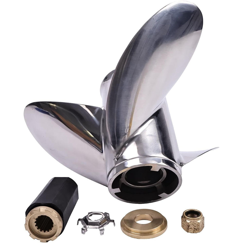 14 5/8 x 25 Pitch Right Tempest Plus Propeller Impeller 48-8M0151386 for Mercury Outboard 135-400HP Command Thrust 90-115HP Alpha Bravo One - KUDUPARTS