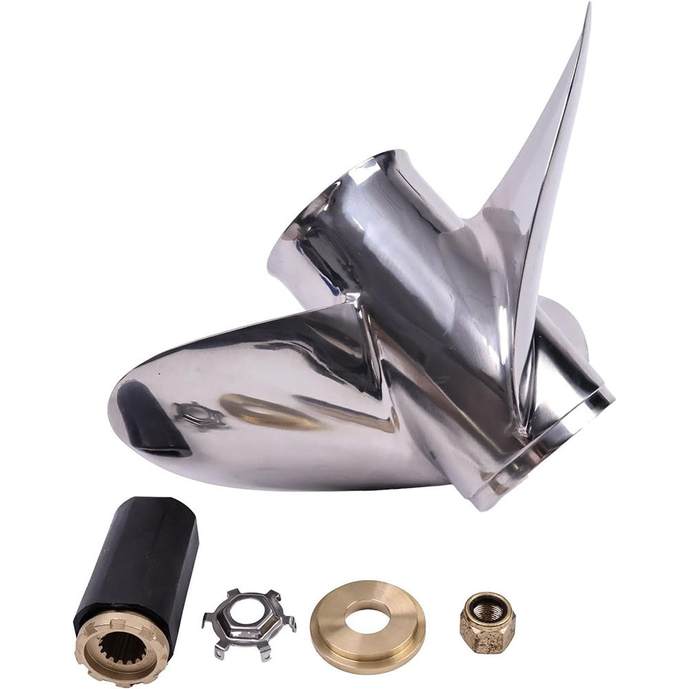 14 5/8 x 25 Pitch Right Tempest Plus Propeller Impeller 48-8M0151386 for Mercury Outboard 135-400HP Command Thrust 90-115HP Alpha Bravo One - KUDUPARTS