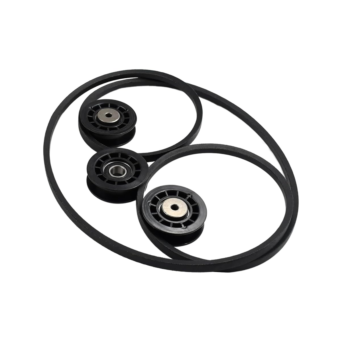 Kit poulie et courroie pour Husqvarna HU 625 700 725 800 L 221 comprenant 581904001 × 2, 587969201, 580364609 