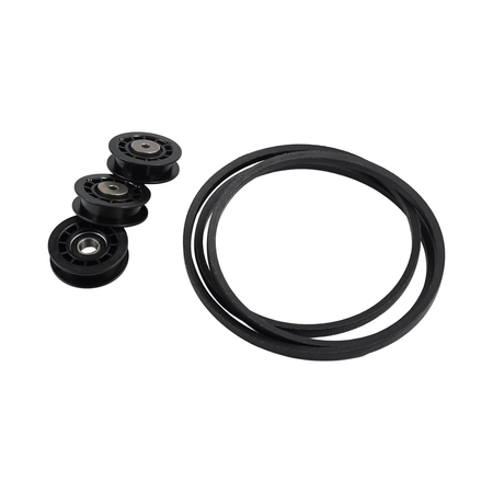 Pulley & Belt Kit for Husqvarna HU 625 700 725 800 L 221 Include 581904001 ×2, 587969201, 580364609 - KUDUPARTS