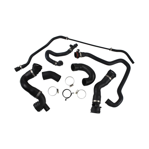 Radiator Coolant Water Hose Pipe Kit 17127534918 for BMW Vehicle 550i 650i - KUDUPARTS
