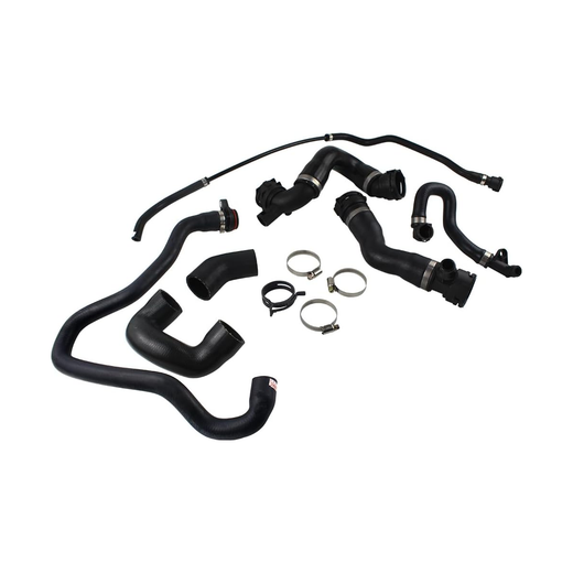 Radiator Coolant Water Hose Pipe Kit 17127534918 for BMW Vehicle 550i 650i - KUDUPARTS