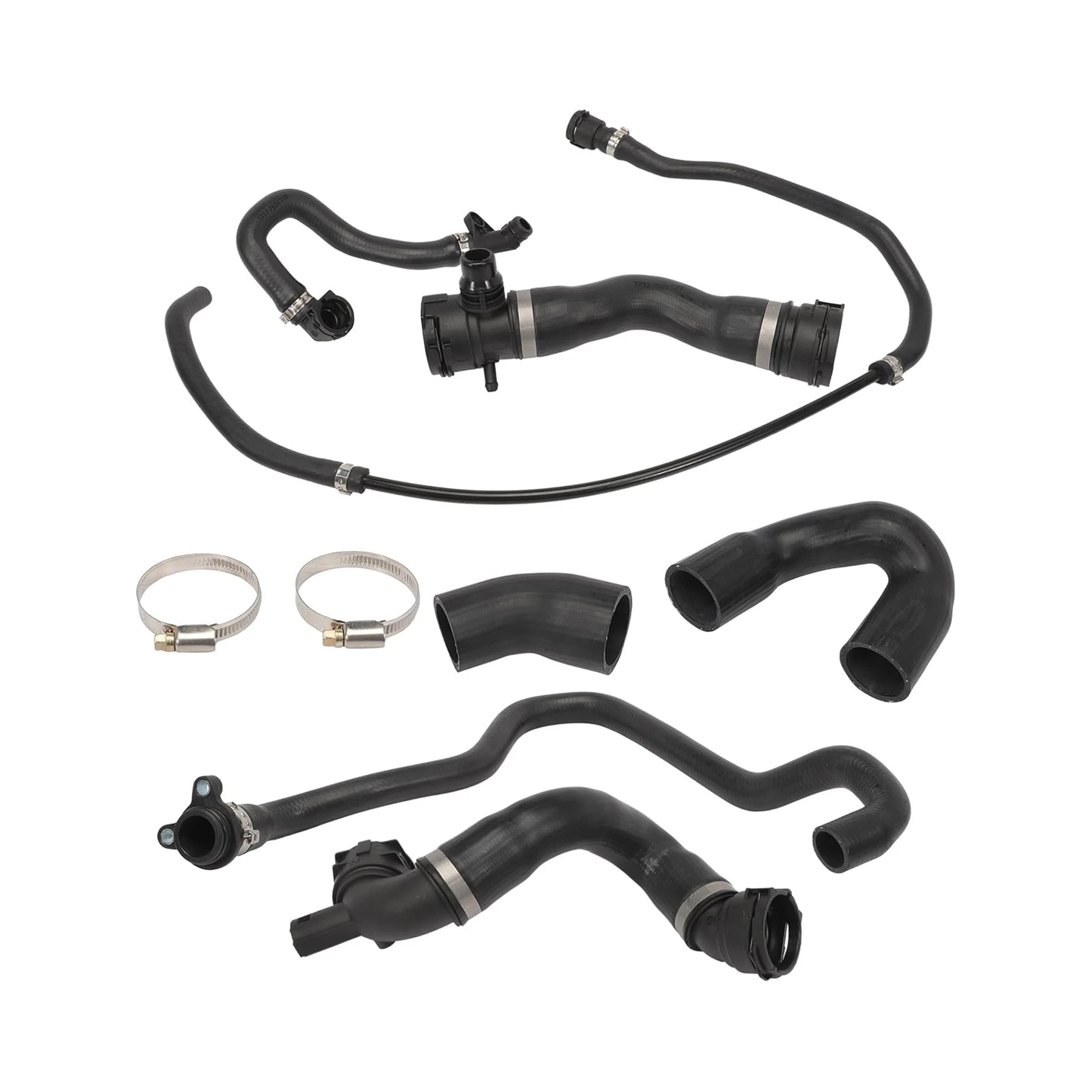 Radiator Coolant Water Hose Pipe Kit 17127564480 11537516414 11537521049 for BMW E90 128i 328i 07-11 N51