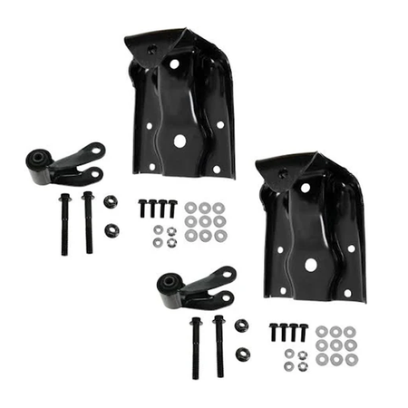 Rear Leaf Spring Hanger Bracket and Shackle Kit 5674150 for Chevy Silverado GMC Sierra - KUDUPARTS