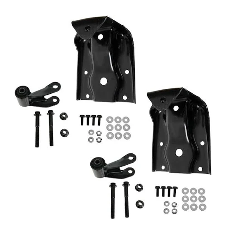 Rear Leaf Spring Hanger Bracket and Shackle Kit 5674150 for Chevy Silverado GMC Sierra - KUDUPARTS