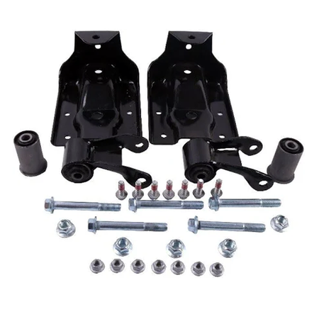 Rear Leaf Spring Hanger Bracket and Shackle Kit 5674150 for Chevy Silverado GMC Sierra - KUDUPARTS