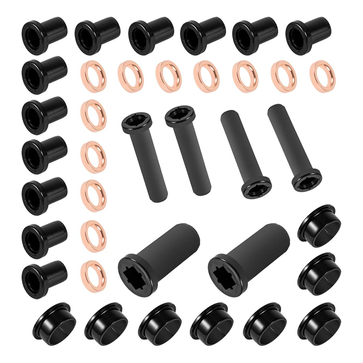 Rear Suspension A-Arm Bushing Kit Control Long Lower Short Bushings Stabilizer Tubes Spacer Set for Polaris Sportsman 500 RSE 400 4x4 700