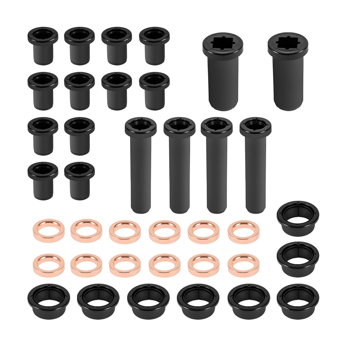 Rear Suspension A-Arm Bushing Kit Control Long Lower Short Bushings Stabilizer Tubes Spacer Set for Polaris Sportsman 500 RSE 400 4x4 700