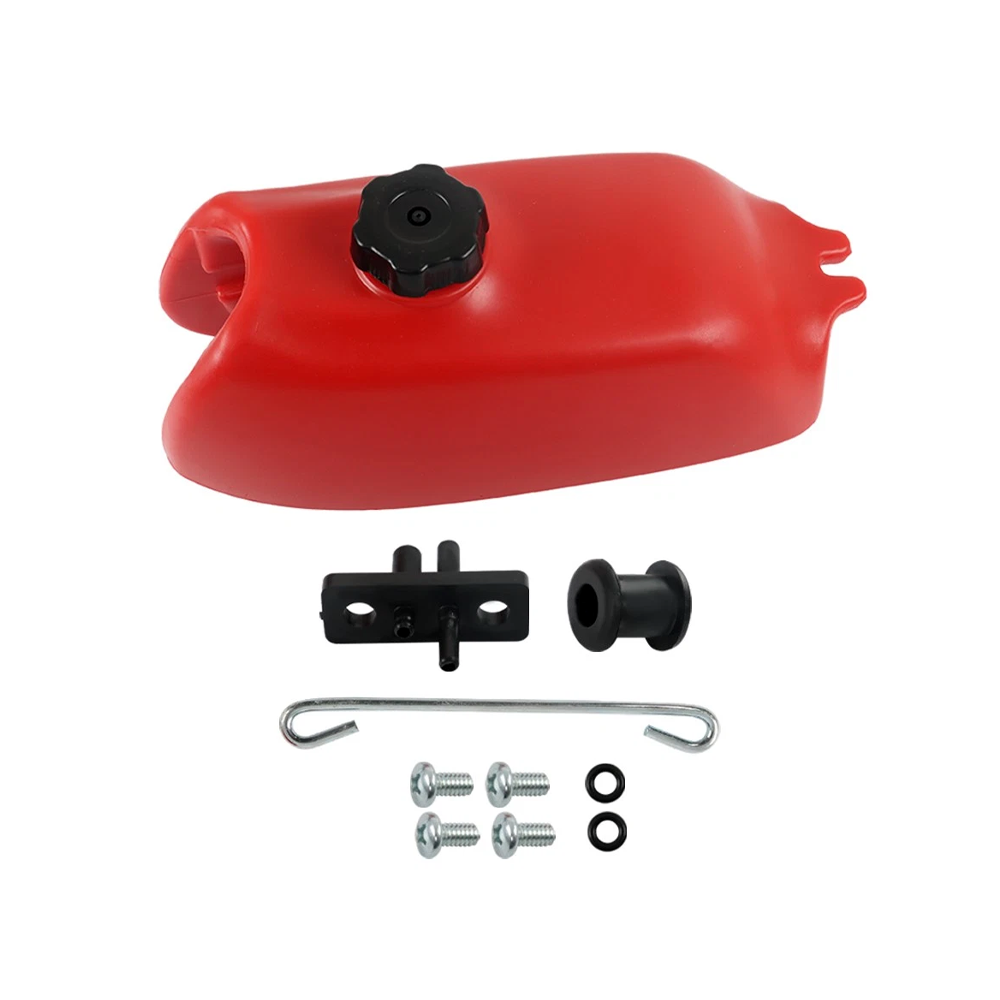 Red Gas Fuel Tank FT49070 123-6-9075 for 1973-1985 Honda ATV ATC70K - KUDUPARTS