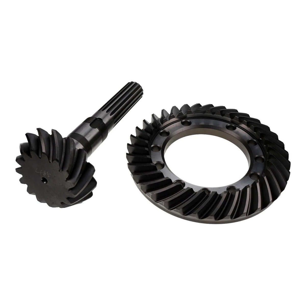 Ring & Pinion Gear Set 175956A1 for New Holland Tractor Loader LV80 U80 U80B - KUDUPARTS
