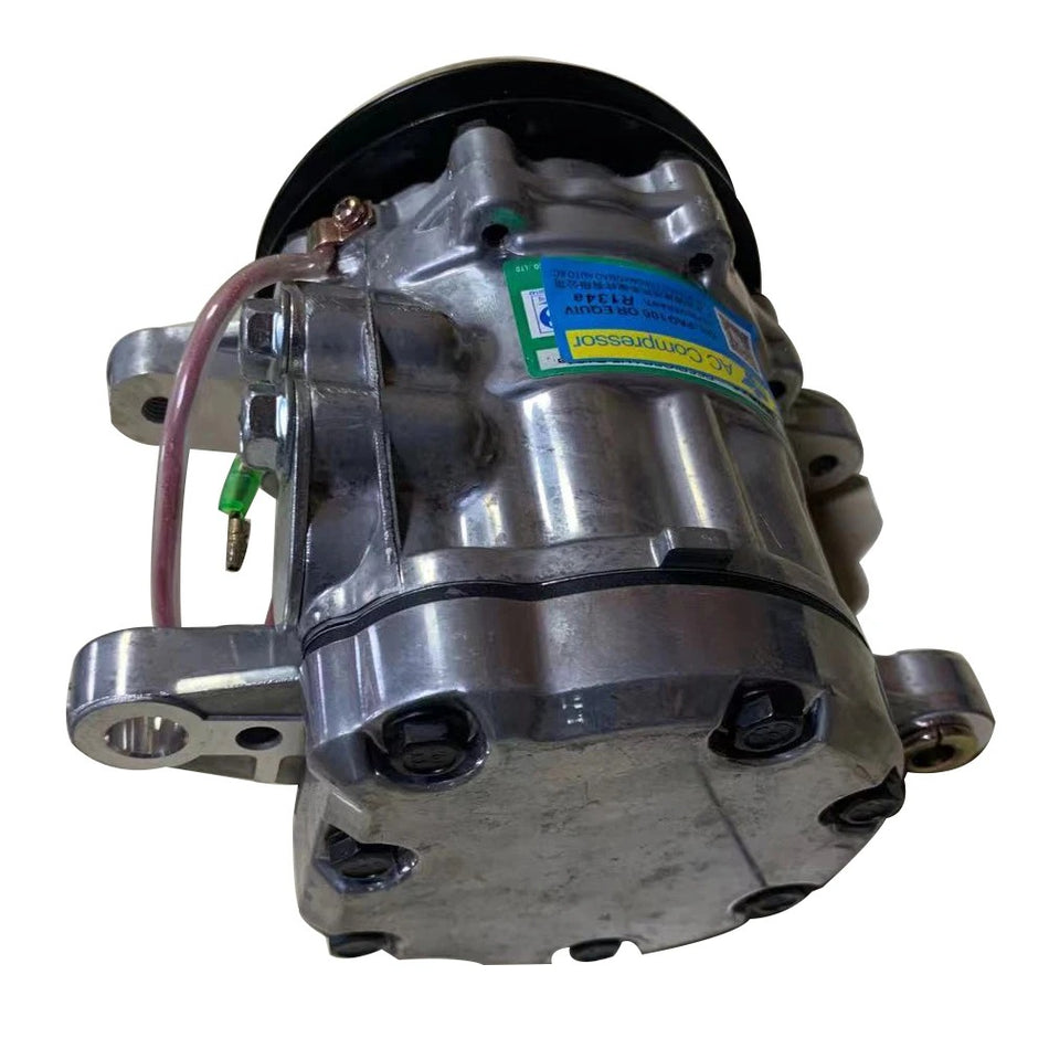 SD7B10 12V A/C Compressor 172B11-18100 for Yanmar Excavator VIO80 VIO82 VIO33 SV100-2B SV100-2A VIO80-1A