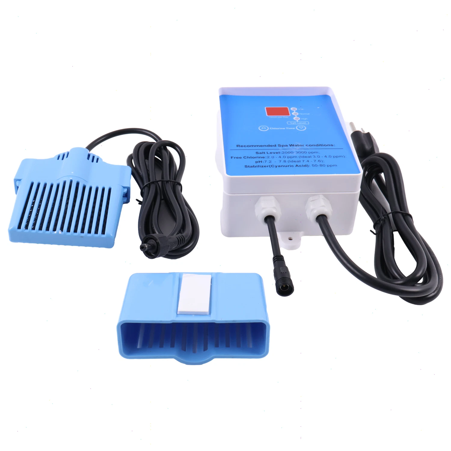 Salt System Drop-In Saltwater Chlorine Generator for Up To 2000 Gallons Hot Tubs & Swim Spas