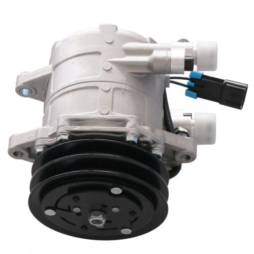 Seltec TM-08 Air Conditioning Compressor 6733655 for Bobcat Skid Steer Loader A220 A300 S150 S160 S175 S185 S205 S220 S250 S300 S330 - KUDUPARTS