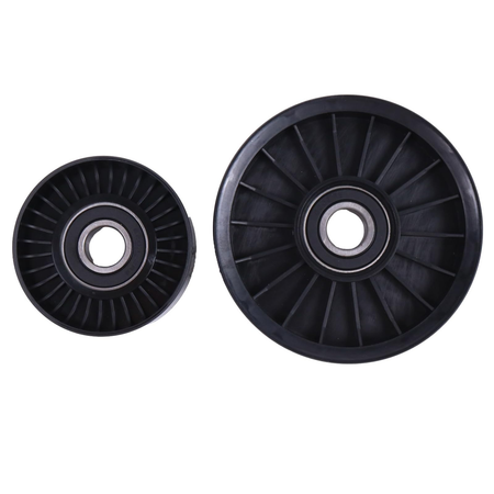 Serpentine Belt Idler Pulley Set 864625T 8M6500024 for Mercruiser Engine V6 V8 4.3 5.0 5.7 6.2L - KUDUPARTS