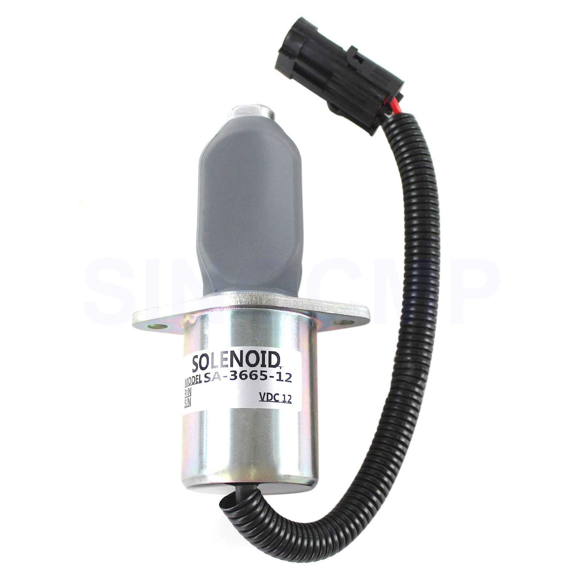 Shutoff Stop Solenoid 1753ES-12A6UC3B1S1 SA-3665-12 for Cummins Yanmar Kubota - KUDUPARTS