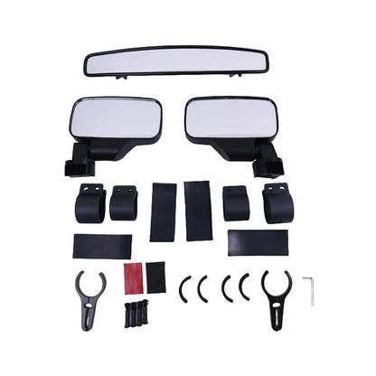 Side & Center Rear View Mirror FTVMI017 FTVMI012 for Can Am Commander Honda Talon 1000R 1000X UTV