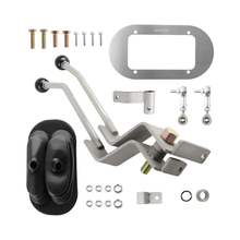 Stainless Twin-Stick Shifter With Boot NP205GM8 for GM NP205 8-Bolt Transfer Case