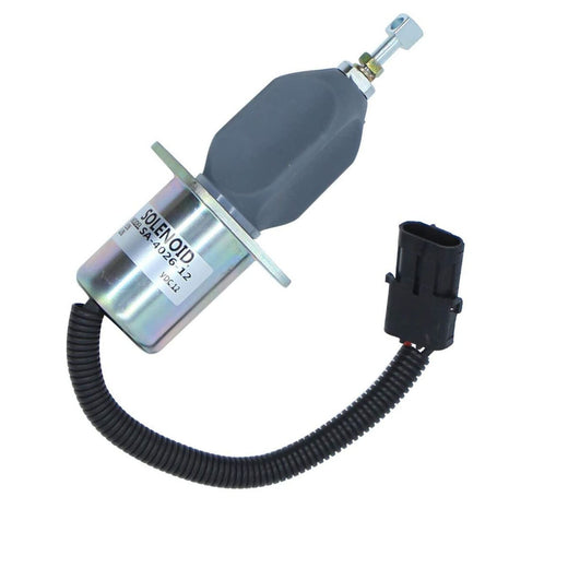 Stop Solenoid 127973 for Kubota Engine V2203 Gehl Skid Steer Loader SL4625 4625SX 4625DX - KUDUPARTS