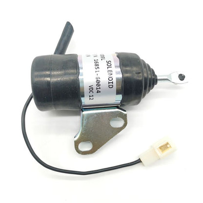 Stop Solenoid 12v 16851-60014 For Kubota G1900 G1900S GF1800 GF1800E D722 Engine Ship to US