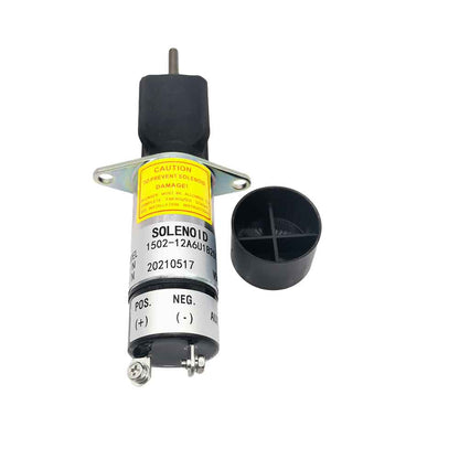 Stop Solenoid 1500-2073 1502-12A6U1B2S1 Shutdown Engine for Woodward Synchro-Start 3 Terminals