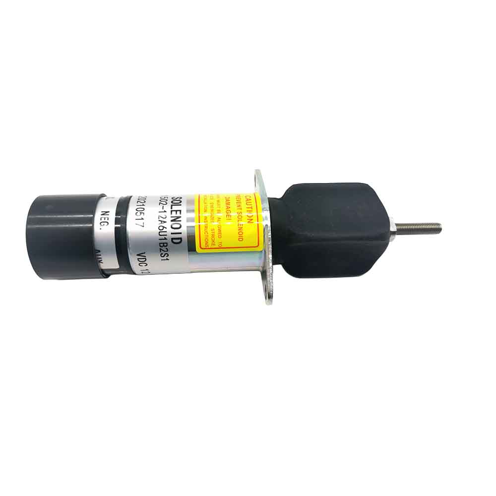 Stop Solenoid 1500-2073 1502-12A6U1B2S1 Shutdown Engine for Woodward Synchro-Start 3 Terminals