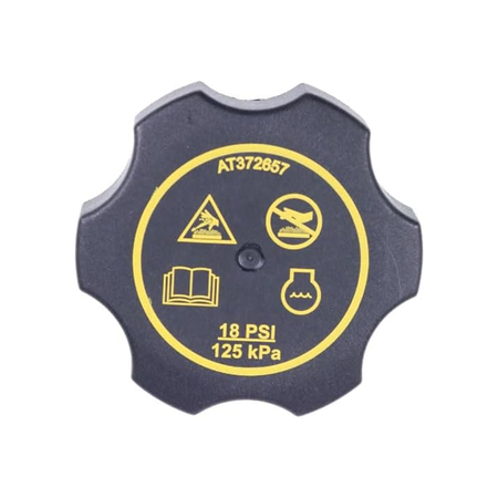 Surge Tank Filler Cap AT372657 for John Deere Engine 3029 4045 6068 6090 Motor Grader 620G 622G 670G 672G 870G 872G - KUDUPARTS