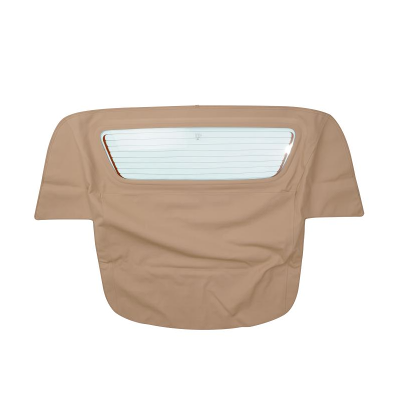 Tan Convertible Soft Top With Plastic Window CHE5156165 CHE5412-04654-00 for Chevrolet Corvette - KUDUPARTS
