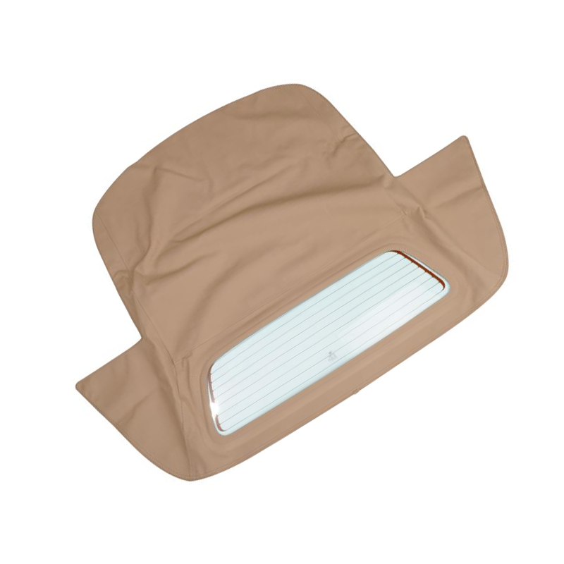 Tan Convertible Soft Top With Plastic Window CHE5156165 CHE5412-04654-00 for Chevrolet Corvette - KUDUPARTS