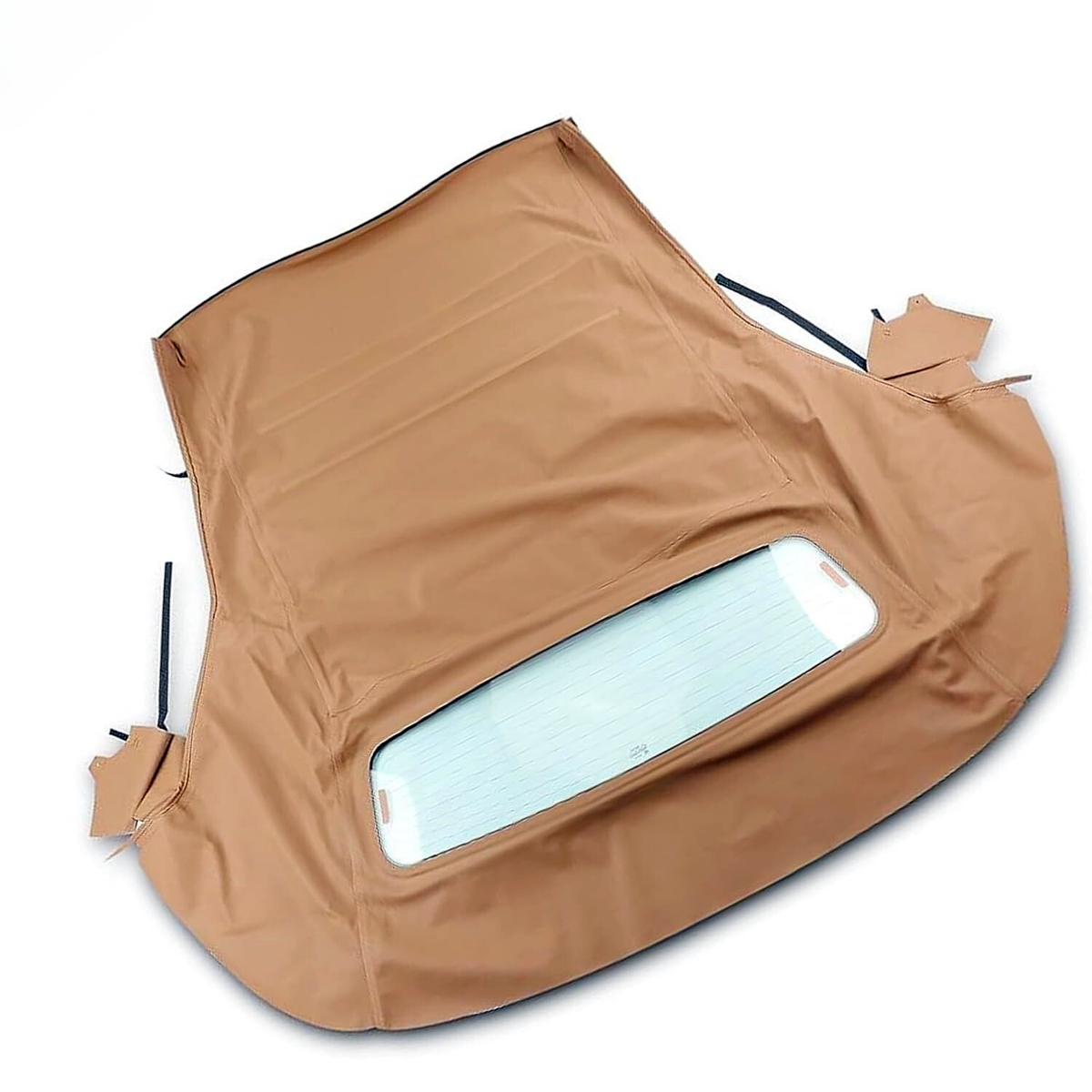 Tan Convertible Soft Top w DOT Approved Glass Window FOR05-565 for Ford Mustang 2005-2014 - KUDUPARTS