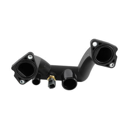 Thermostat Cover Water Outlet Pipe with Sensor 96JV8A504BD for Jaguar XK8 XJ8 Vanden Plas 1997-2003 - KUDUPARTS