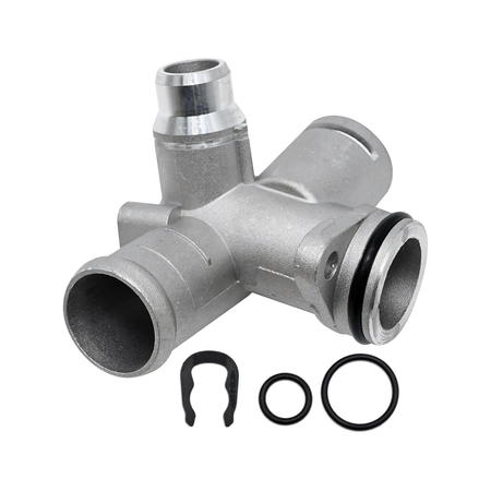 Turbo Engine Coolant Flange Water Thermostat Housing 06D121132C for Audi A4 Quattro 2005-2009 - KUDUPARTS